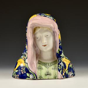 Busto de Madonna - Fabricación Minghetti, finales del siglo XIX - principios del siglo XX